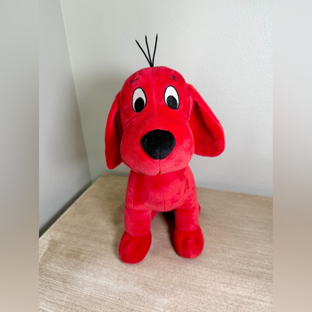 Clifford The Big Red Dog Stuffed Animal Plush Puppy Pal 12” Soft Red With Collar